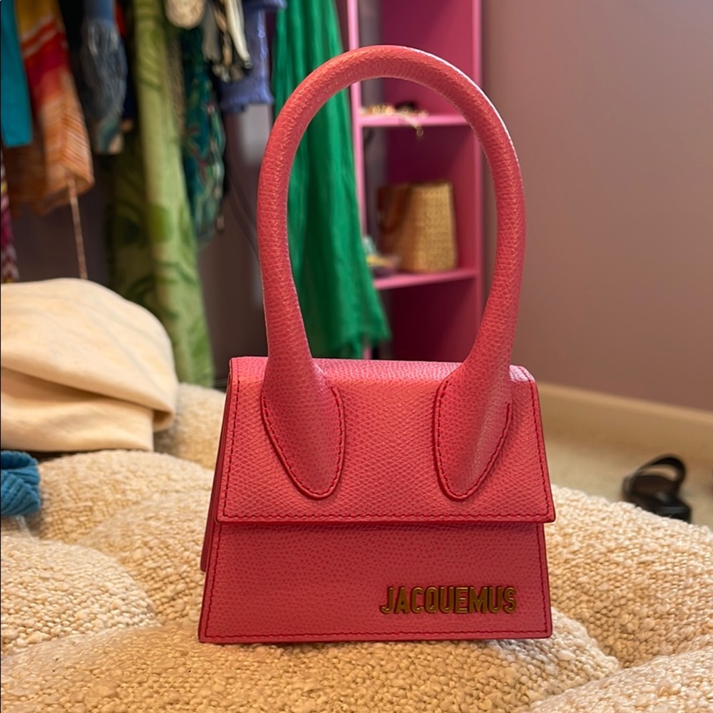 Jacquemus Pink Mini Bag with Structured Design